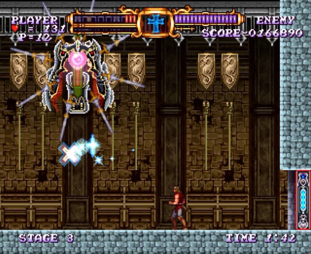 Castlevania The Adventure ReBirth - геймплей игры на Nintendo Wii